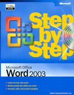 Microsoft Office Word 2003 Step by Step cover