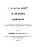 An Historical Account of the English Versions of Scriptures cover