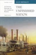 UNFINISHED NATION,V.I:TO 1877-TEXT cover