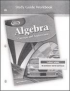Algebra: Concepts and Applications, Study Guide Workbook cover