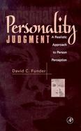 Personality Judgment A Realistic Approach to Person Perception cover