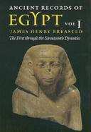 Ancient Records of Egypt The First Through the Seventeenth Dynasties (volume1) cover