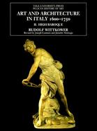 Art and Architecture in Italy, 1600-1750 (volume 2) cover