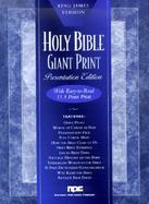 Holy Bible King James Version, Giant Print, Burgundy, Imitation Leather, Presentation Edition cover