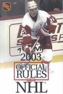 Official Rules of the Nhl 2003 cover