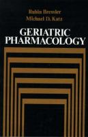 Geriatric Pharmacology cover