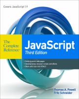 JavaScript The Complete Reference 3rd Edition cover
