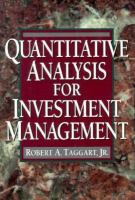 Quantitative Analysis for Investment Management cover