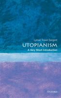 Utopianism: A Very Short Introduction cover