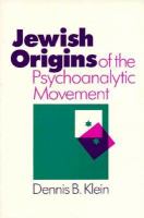 The Jewish Origins of the Psychoanalytic Movement cover