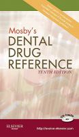 Mosbys Dental Drug Reference-W/cd cover