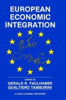 European Economic Integration The Role of Technology cover