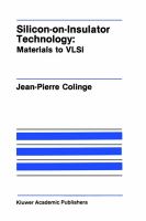 Silicon-On-Insulator Technology, Materials to VLSI cover