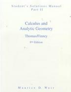 Calculus and Analytic Geometry Student Solution Manual cover