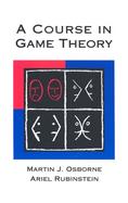 A Course in Game Theory cover