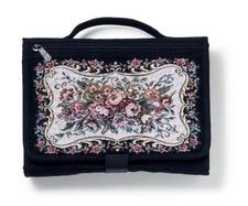 Tri-Fold Organizer Needlepoint Victorian Floral Bible Cover cover