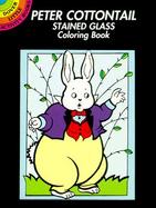 Peter Cottontail Stained Glass Coloring Book cover