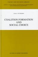 Coalition Formation and Social Choice cover