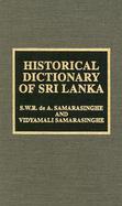 Historical Dictionary of Sri Lanka cover
