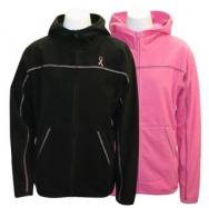 BC Ribbon Embroidered Fleece Hoodie Black M cover