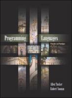 Programming Languages Principles and Paradigms cover