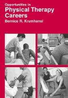 Opportunities in Physical Therapy Careers, Revised Edition cover