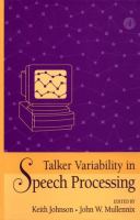 Talker Variability in Speech Processing cover