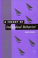 A Theory of Individual Behavior cover