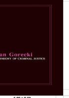 A Theory of Criminal Justice cover