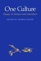One Culture Essays in Science and Literature cover