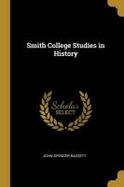 Smith College Studies in History cover