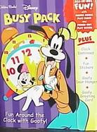 Busypack Tell Time with Goofy with Sticker and Punch-Out(s) and Stencils cover