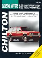 Chevrolet Blazer, Jimmy, Typhoon, and Bravada, 1983-93 cover
