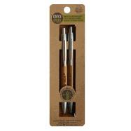 2pk Pen/Mechanical Pencil Set, Bamboo, Med Blk/.7mm cover