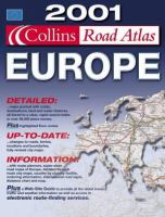 Collins Road Atlas, Europe, 2001 cover