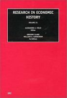 Research in Economic History. History Research in Economic History volume 21 (REH1) cover