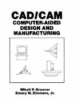 Cad/Cam Computer-Aided Design and Manufacturing cover