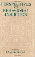 Perspectives on Behavioral Inhibition cover