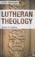 Lutheran Theology cover