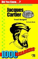 Jacques Cartier French Navigator cover