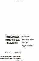 Nonlinear Functional Analysis cover