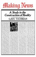 Making News: A Study in the Construction of Reality cover