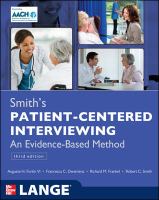 Patient Centered Interviewing: an Evidence-Based Method, Third Edition cover