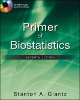 Primer of Biostatistics 7/E (SET 2) cover