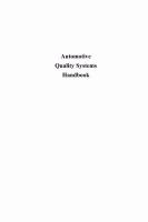 Automotive Quality Systems Handbook cover