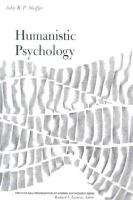 Humanistic Psychology cover