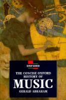 The Concise Oxford History of Music cover
