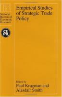 Empirical Studies of Strategic Trade Policy cover