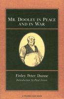Mr. Dooley in Peace and in War cover