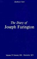 Diary of Joseph Farington Volumes XV and XVI cover